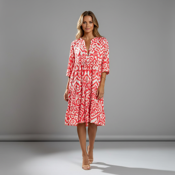 Boho Print Swing Dress