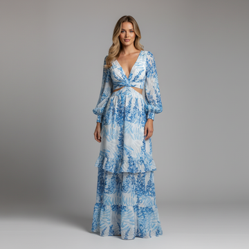 Gwen Ruffle Maxi Dress