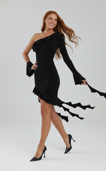 Adara Ruffled Mini Dress