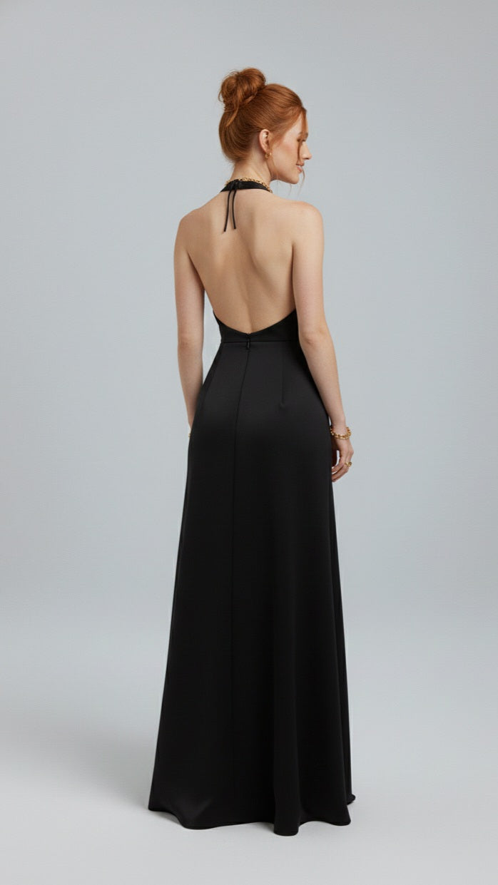 Ruby Halter Party Dress