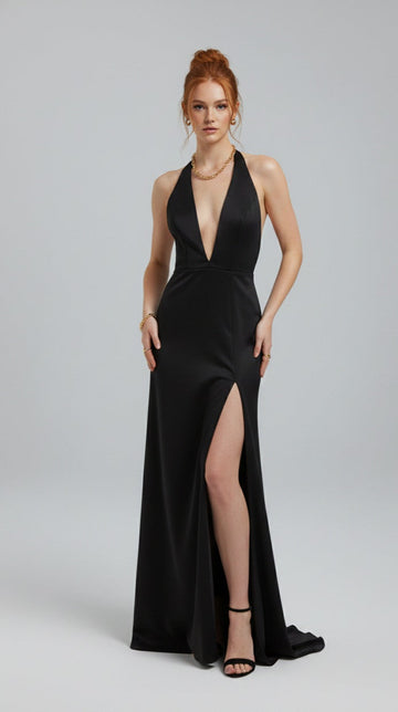 Ruby Halter Party Dress