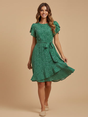 Charlotte Printed Floral Midi Dress