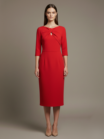 Marcelline Hollow-Out Bodycon Midi Dress