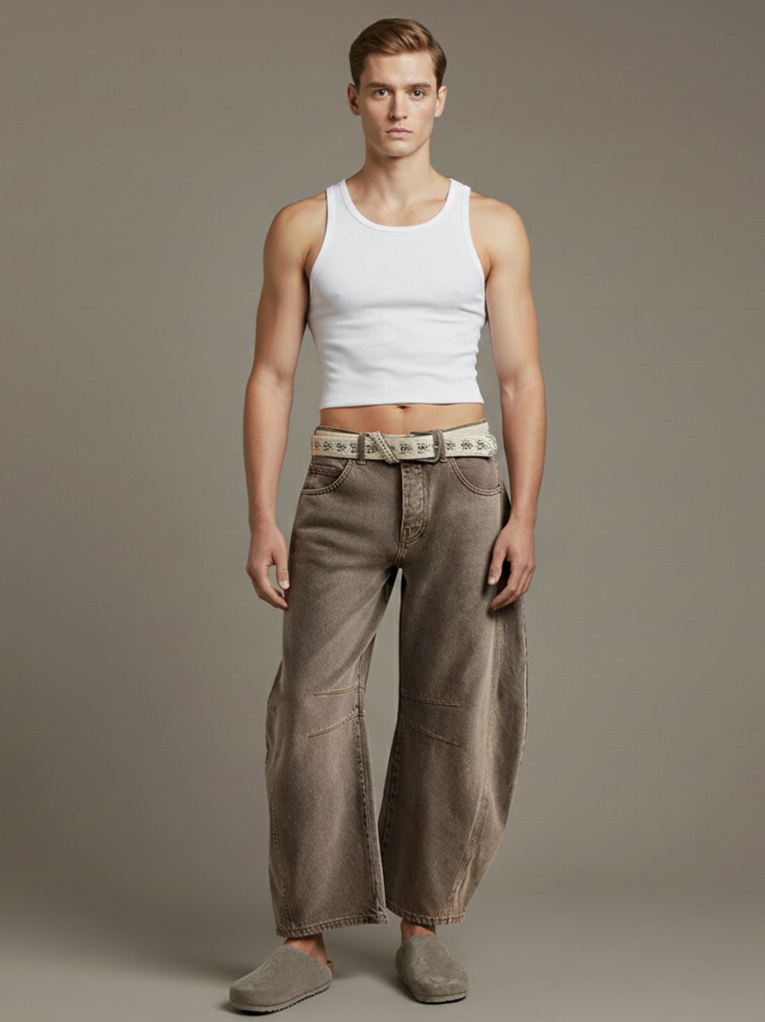 High-Waist Comfort Denim Jeans