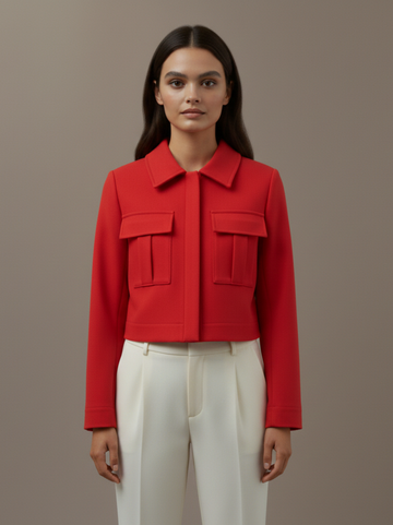 Structured Pocket Utility Jacket