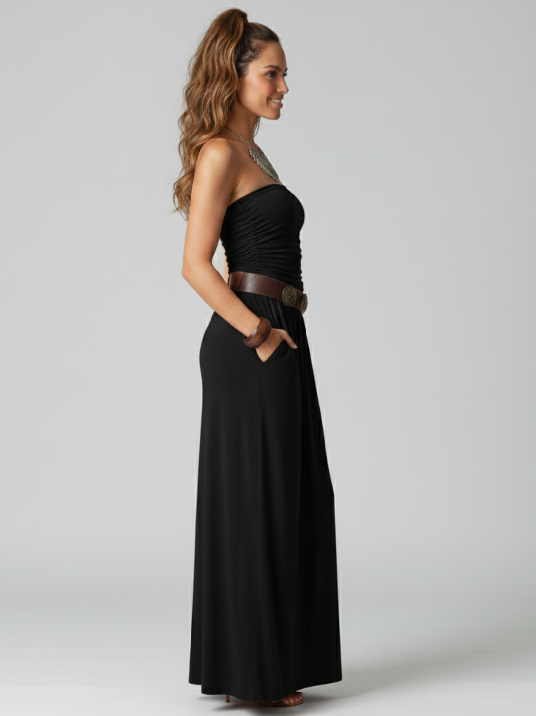 Sierra Strapless Maxi Dress