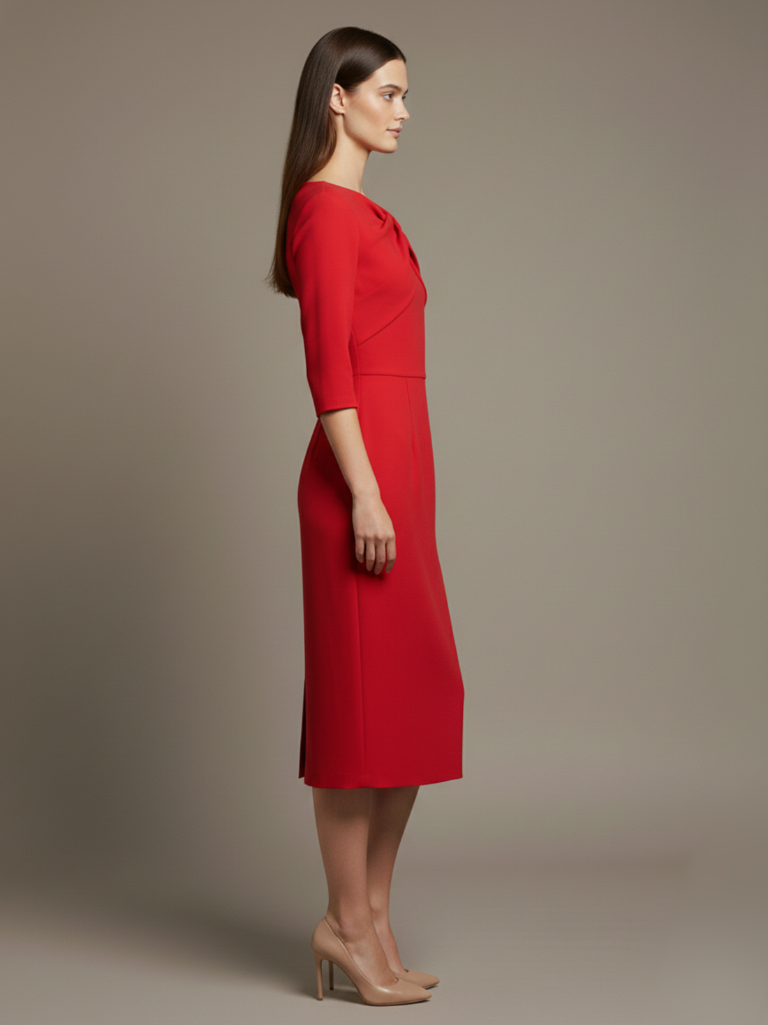 Marcelline Hollow-Out Bodycon Midi Dress
