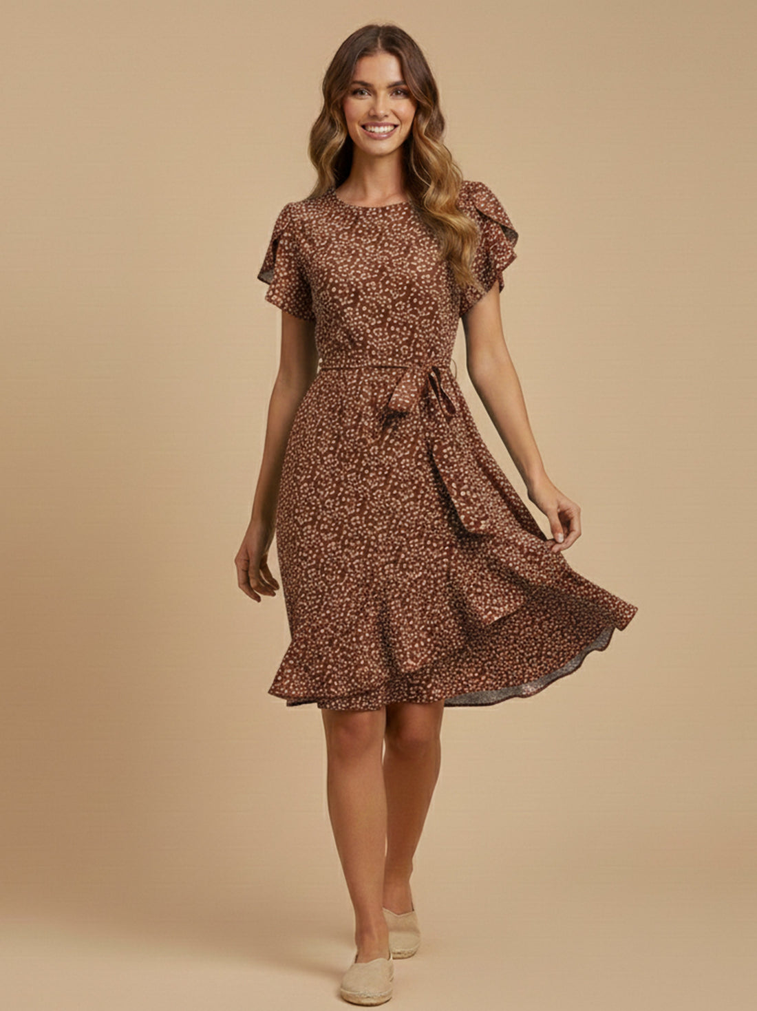 Charlotte Printed Floral Midi Dress