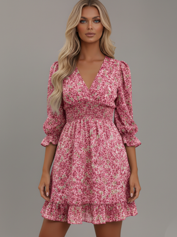 Tanya V Neck Floral Dress