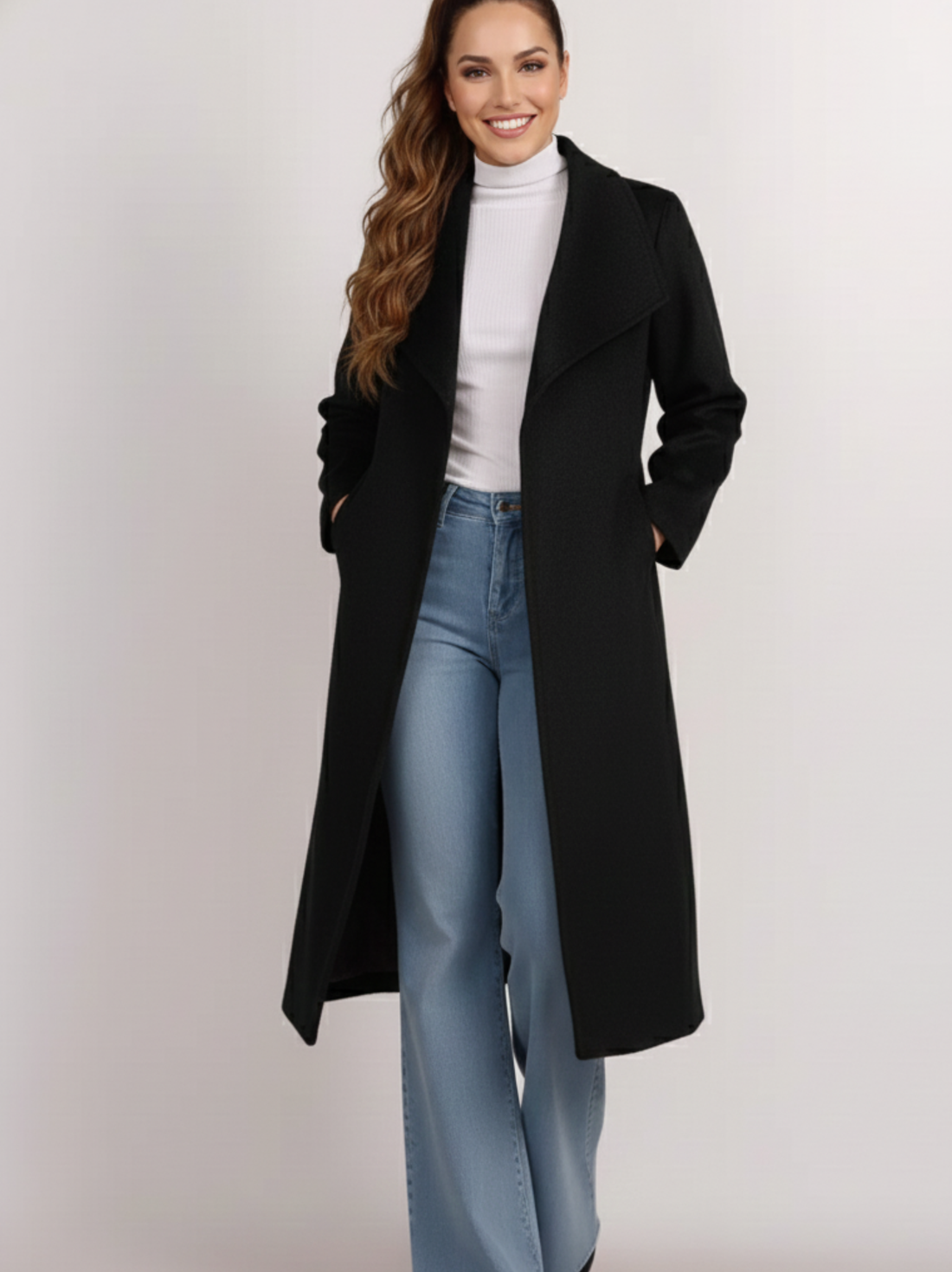 Brenda Wide Lapel Coat