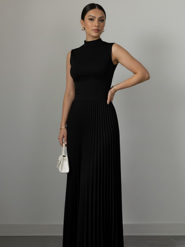 Sienna Black Boho Maxi Dress