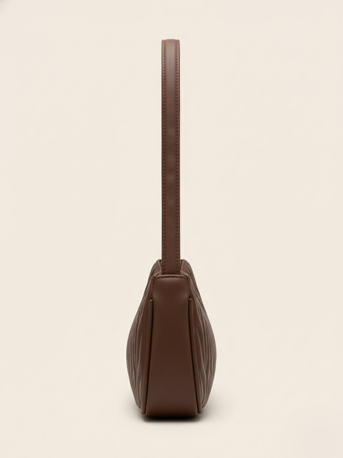 Quilted Shoulder Baguette Bag