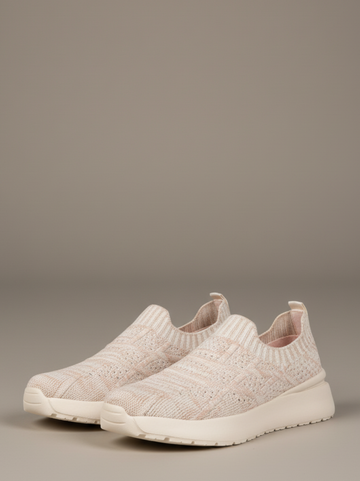 Textured Knit Slip-On Sneakers