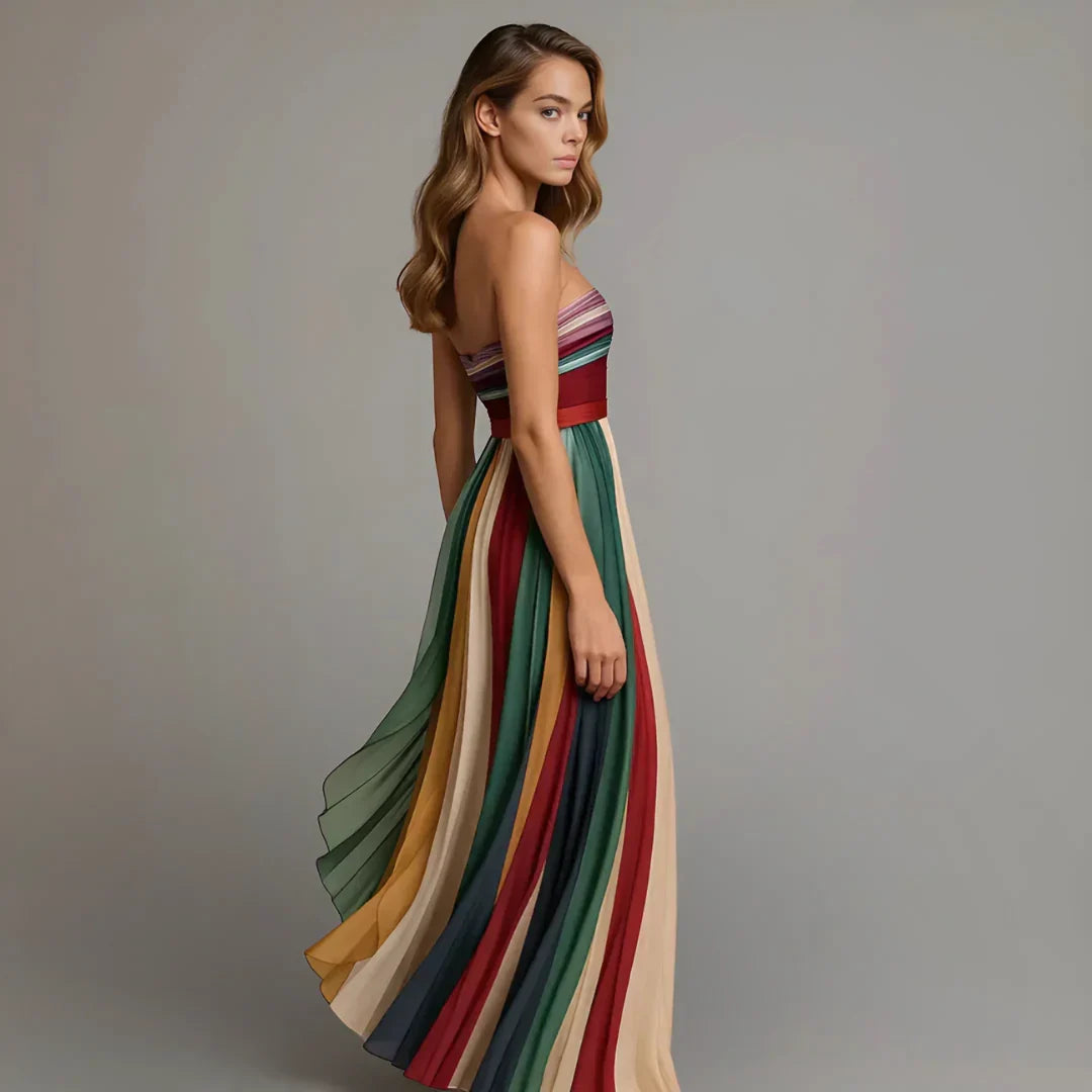 The Chloe Pleated Sunset Dress
