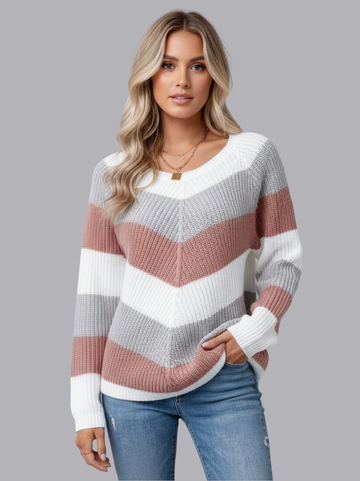 Colorful Cosy Knitted Sweater