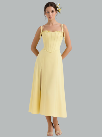 Corset Strap Sweetheart Midi