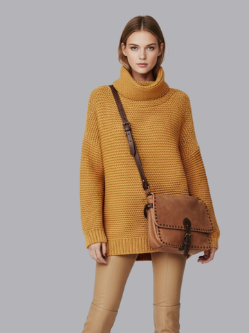Cozy Knitted Turtleneck Sweater