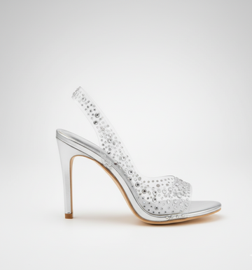 Crystal Clear Stiletto Sandals