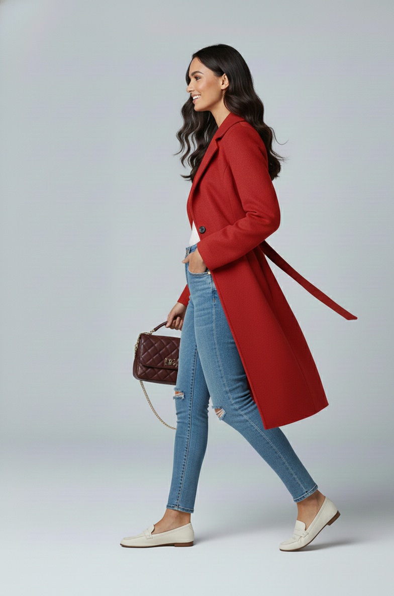 Thalia Spliced Winter Coat