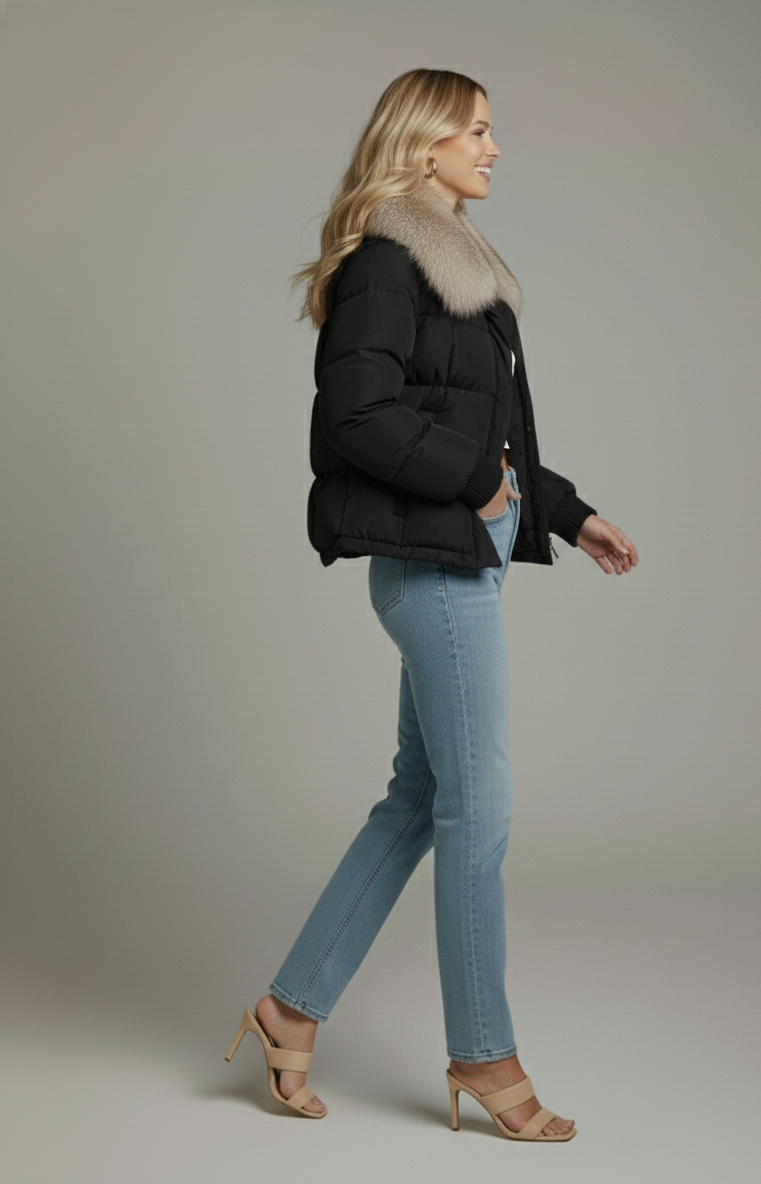 Elowen Fur-Collar Parka