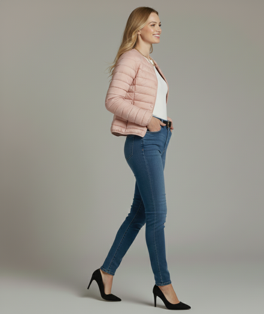 Aria Packable Down Cotton Ski Jacket