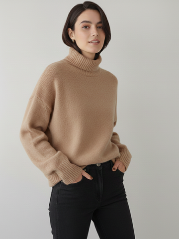 Classic Soft Knit Turtleneck Sweater