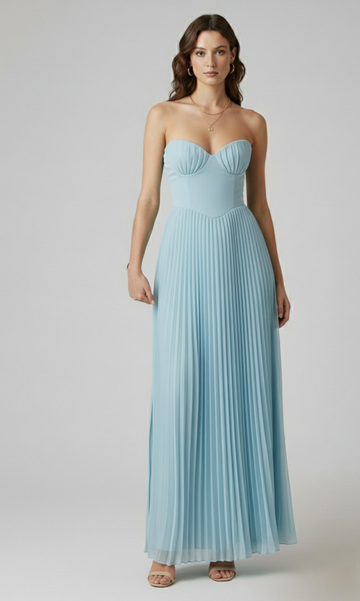 Aisha Pleated Party Dress