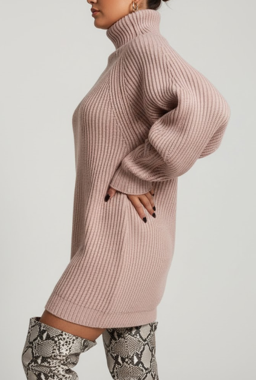 Kindra Knitted Pullover Dress
