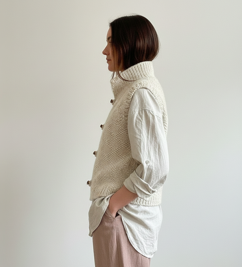 Megan Sleeveless Knitted Vest
