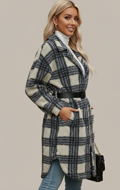 Ysabelle Plaid Jacket