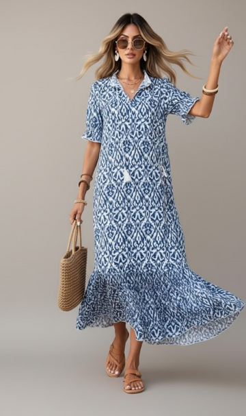 Valerie Printed Bohemian Dress