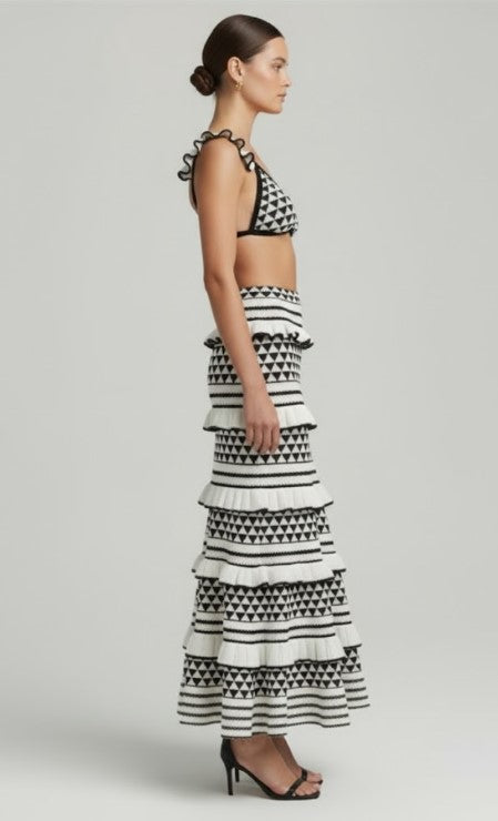 Ria Knitted Beach Skirt Set