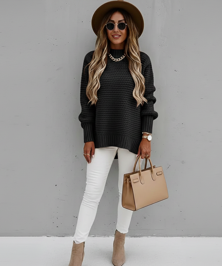 Sofia Loose Knitted Long Sleeve Sweater