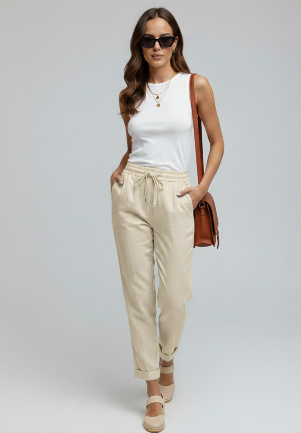 Brianna Soft Linen Pants