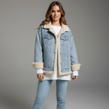 Shearling Denim Jacket