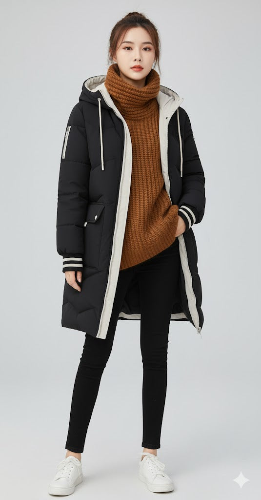 Arden Hooded Down-Cotton Parka