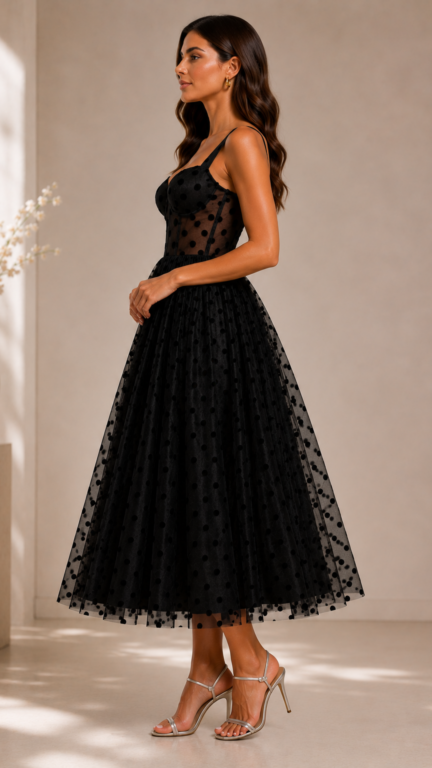 The Midnight Dots Tulle Dress